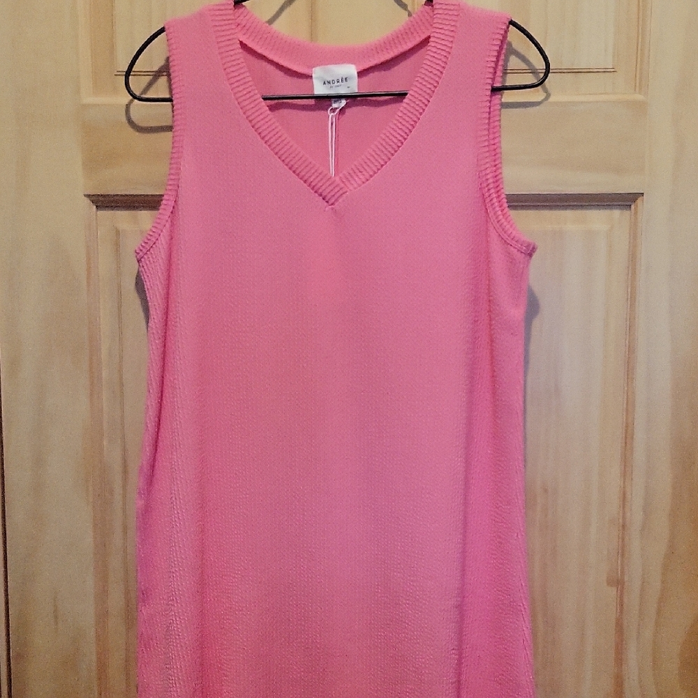 New With Tags Hot Pink dress Or Cover Up